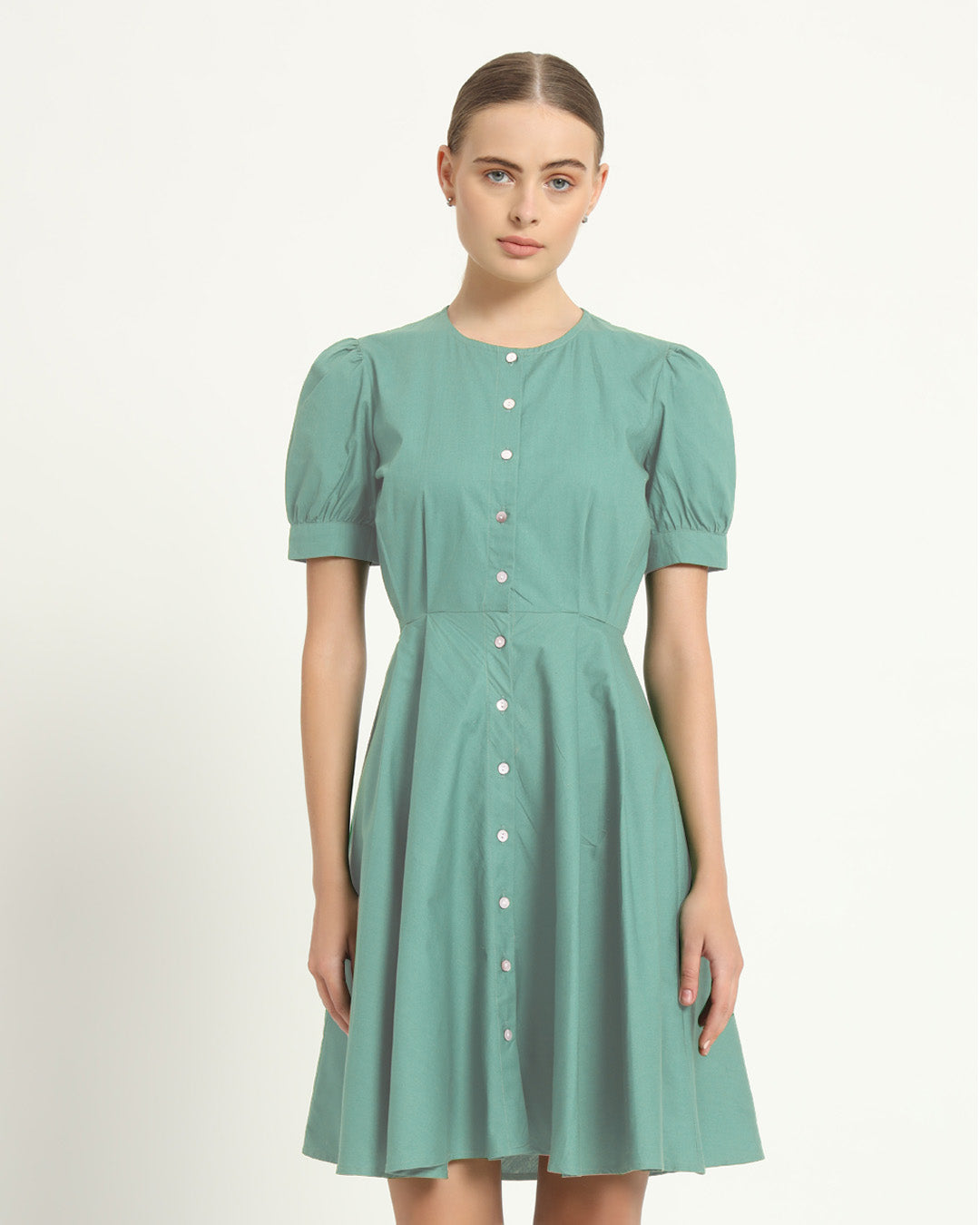The Kittsee Mint Cotton Dress