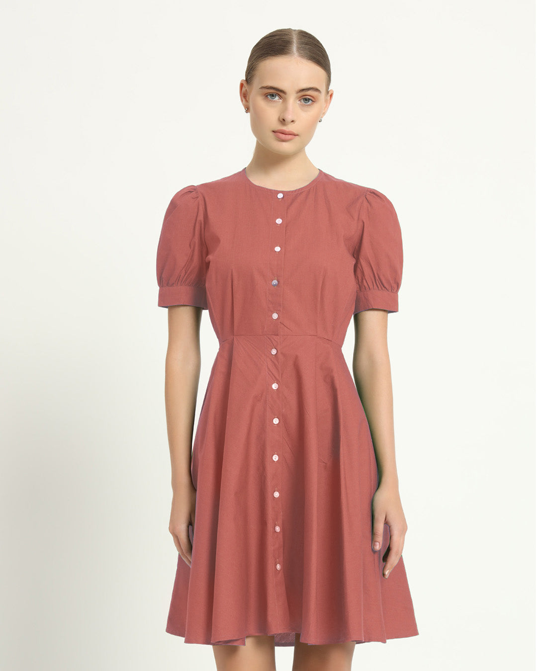 The Kittsee Ivory Pink Cotton Dress