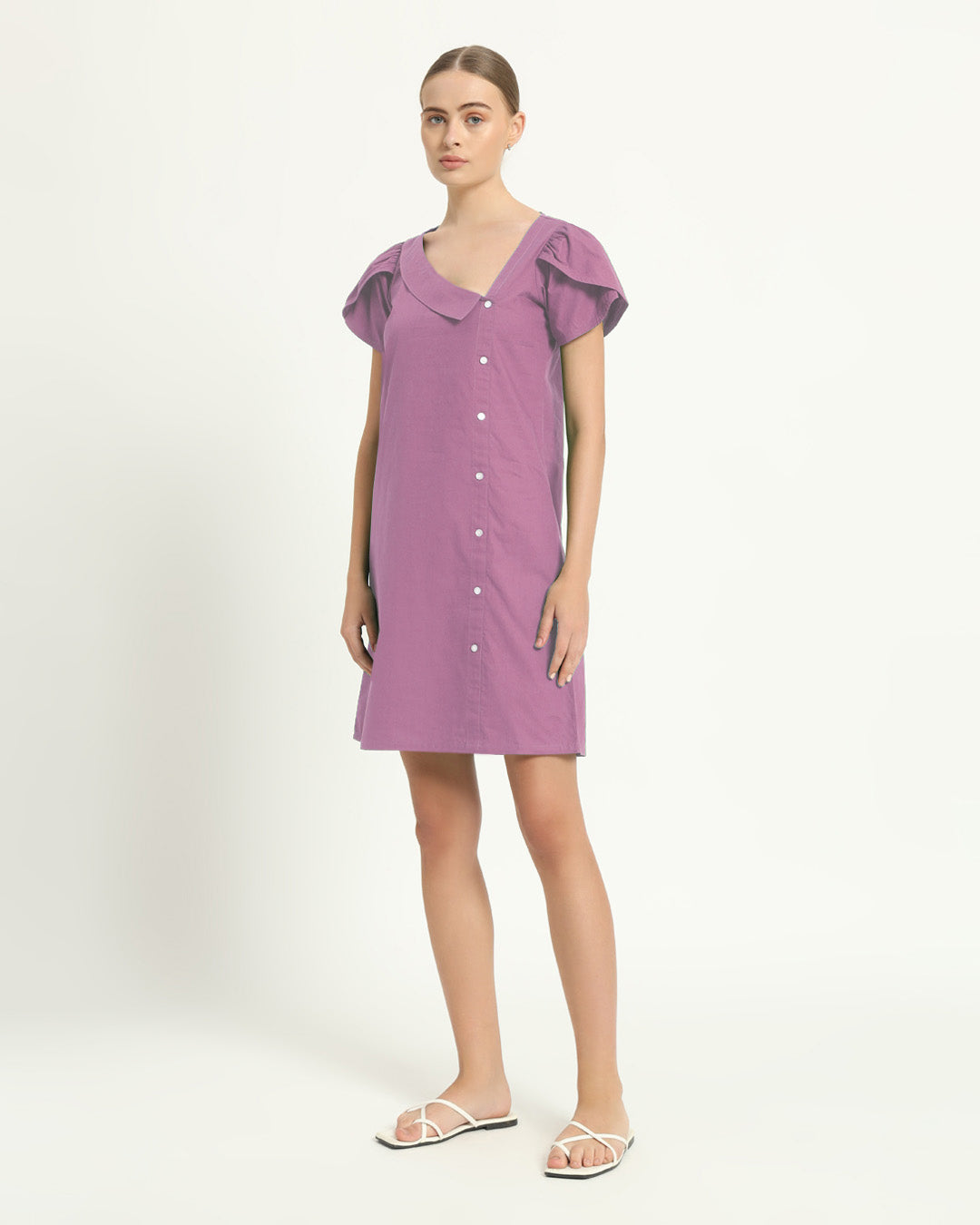 The Krensdorf Purple Swirl Cotton Dress