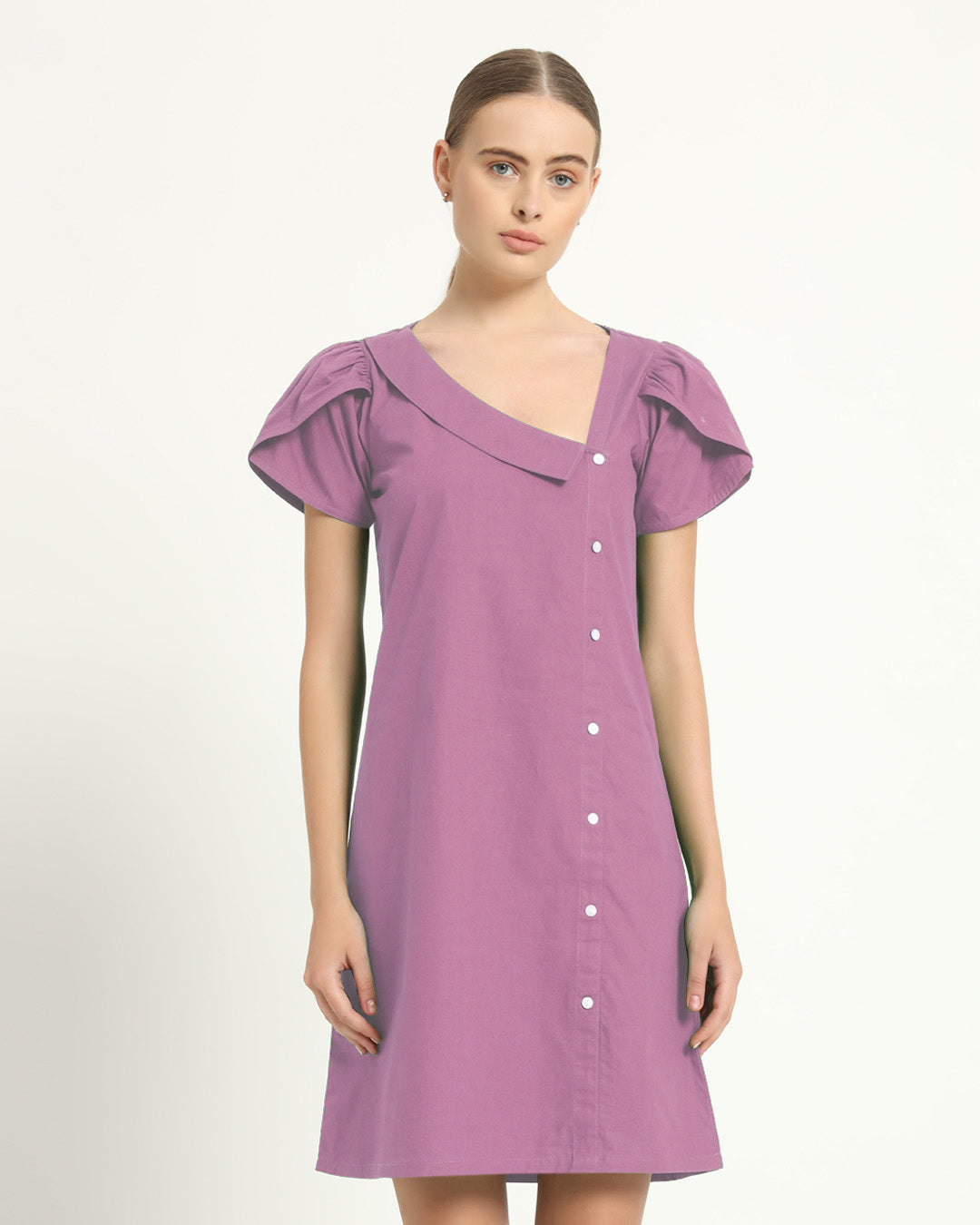 The Krensdorf Purple Swirl Cotton Dress