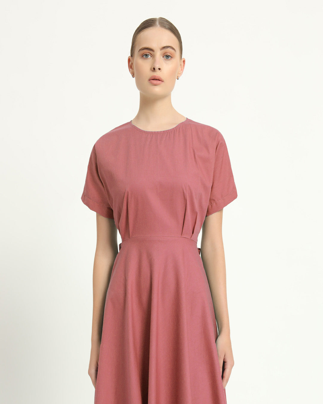 The Griffen Ivory Pink Cotton Dress