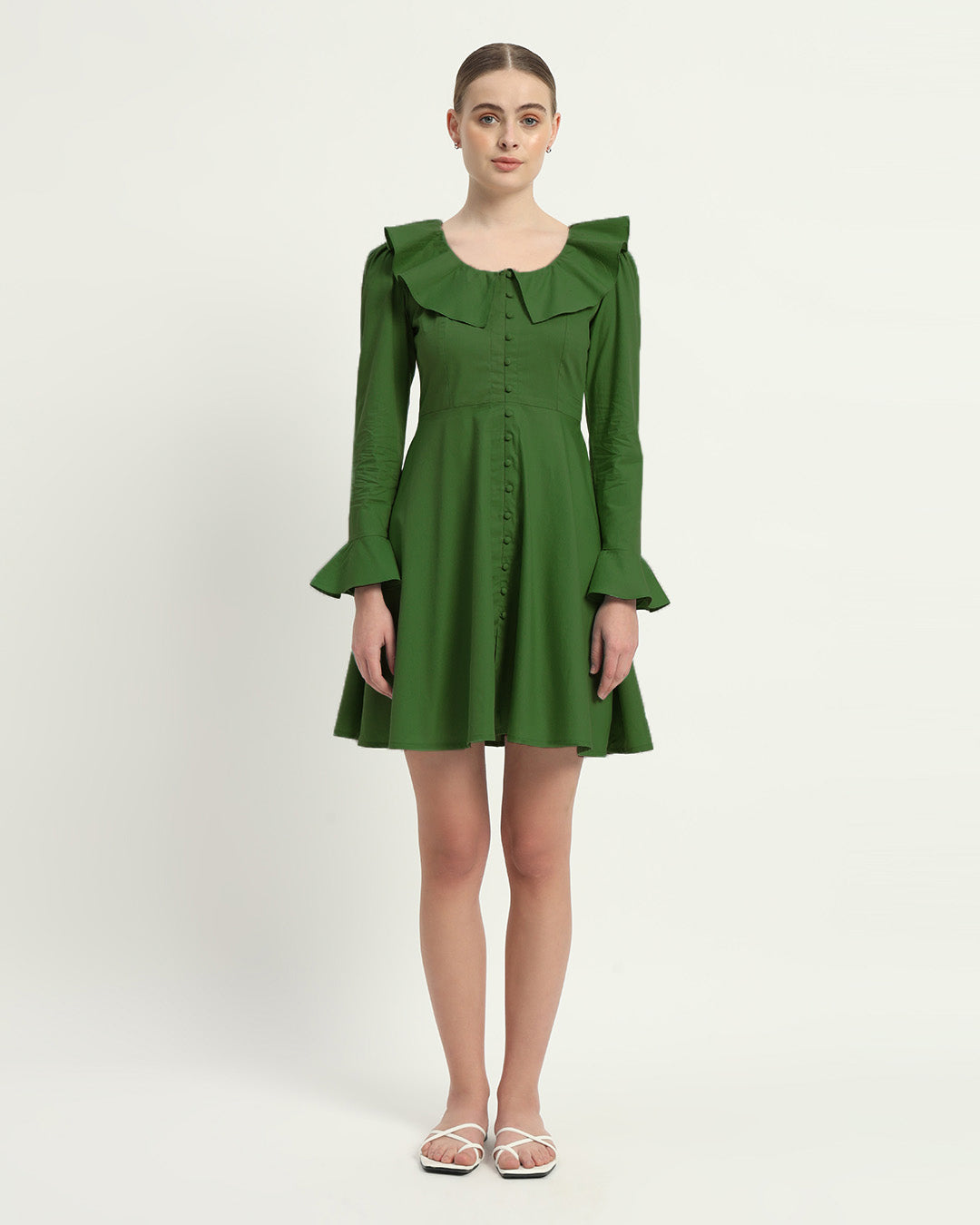 The Fredonia Emerald Cotton Dress