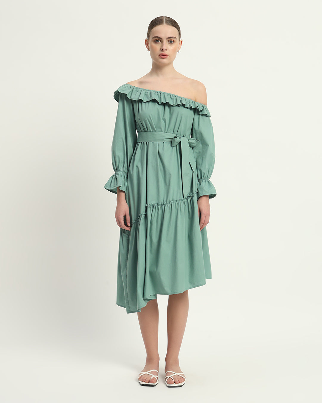 The Stellata Mint Cotton Dress