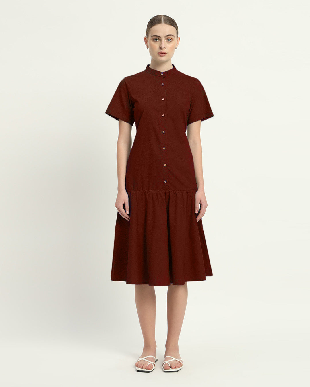 The Melrose Rouge Cotton Dress