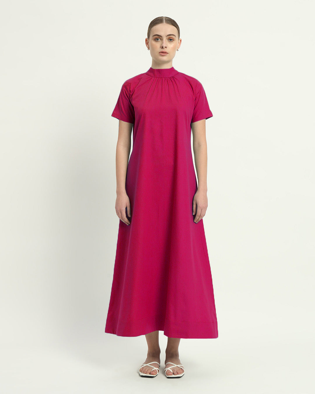 The Hermon Berry Cotton Dress