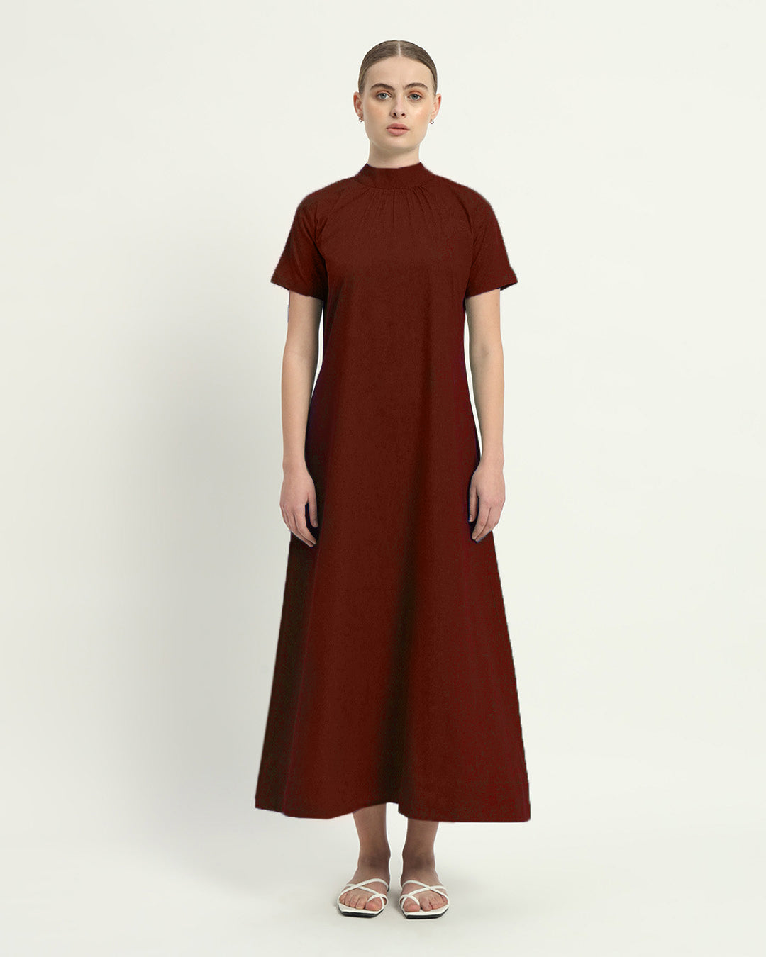 The Hermon Rouge Cotton Dress