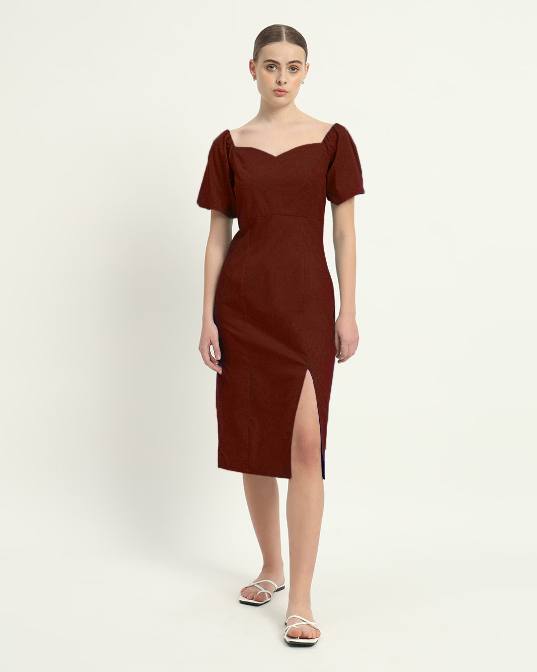 The Erwin Rouge Cotton Dress