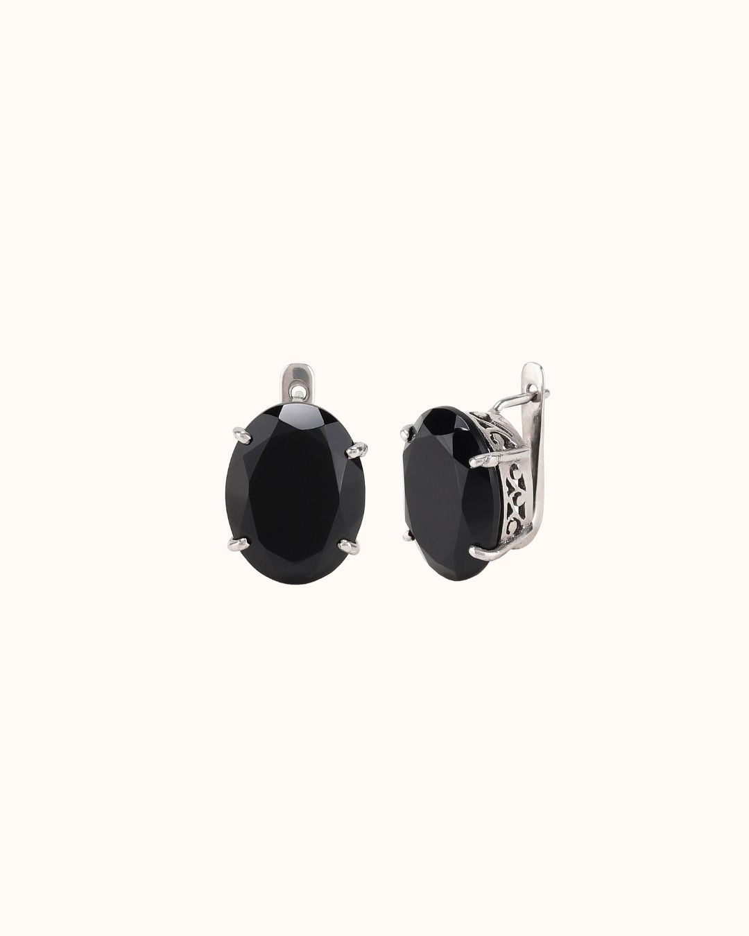 Filigree Baubles in Black Onyx Earrings