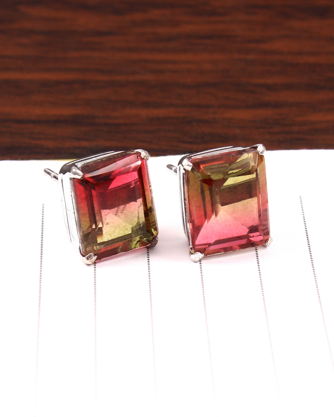 Octa Studs in Tourmaline