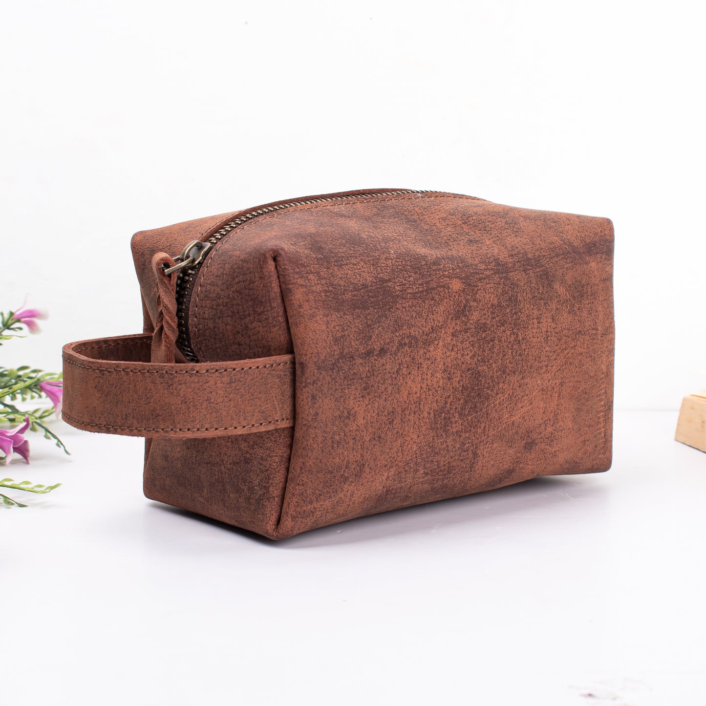 Leather Large Dopp Kit