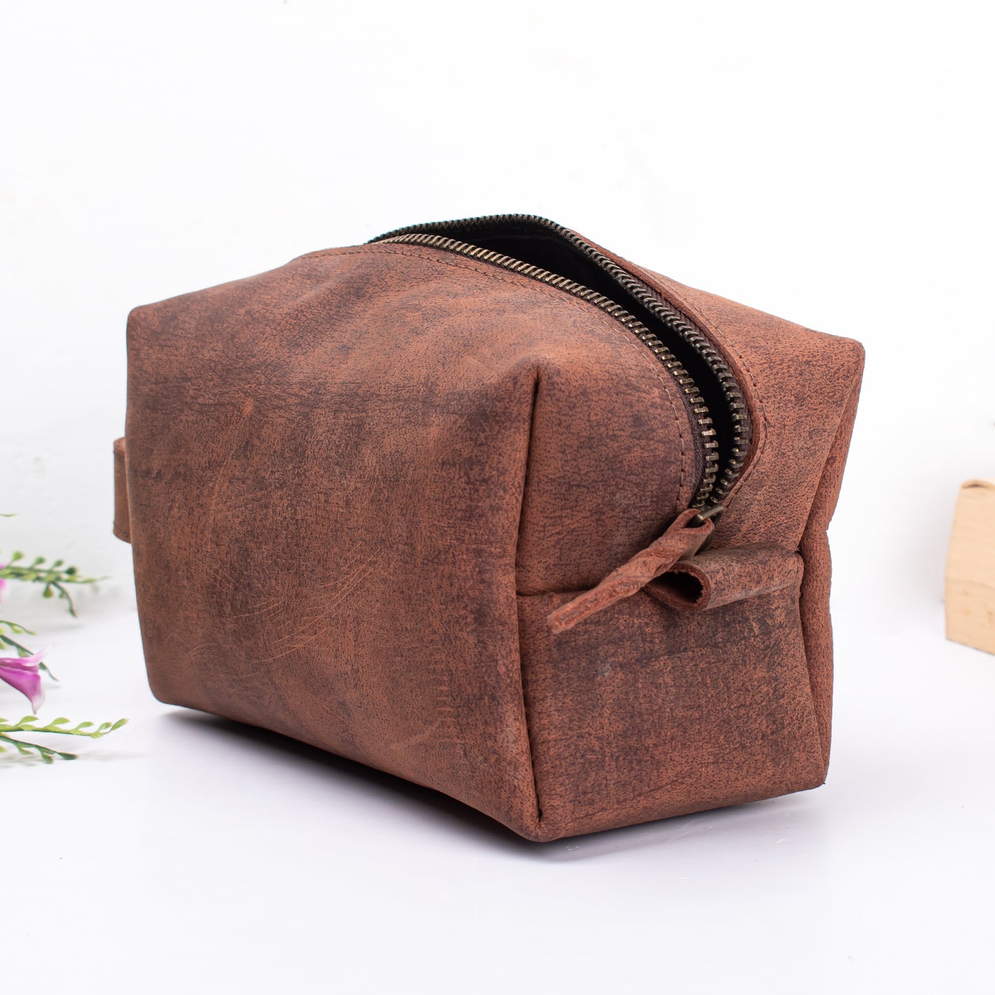 Leather Large Dopp Kit