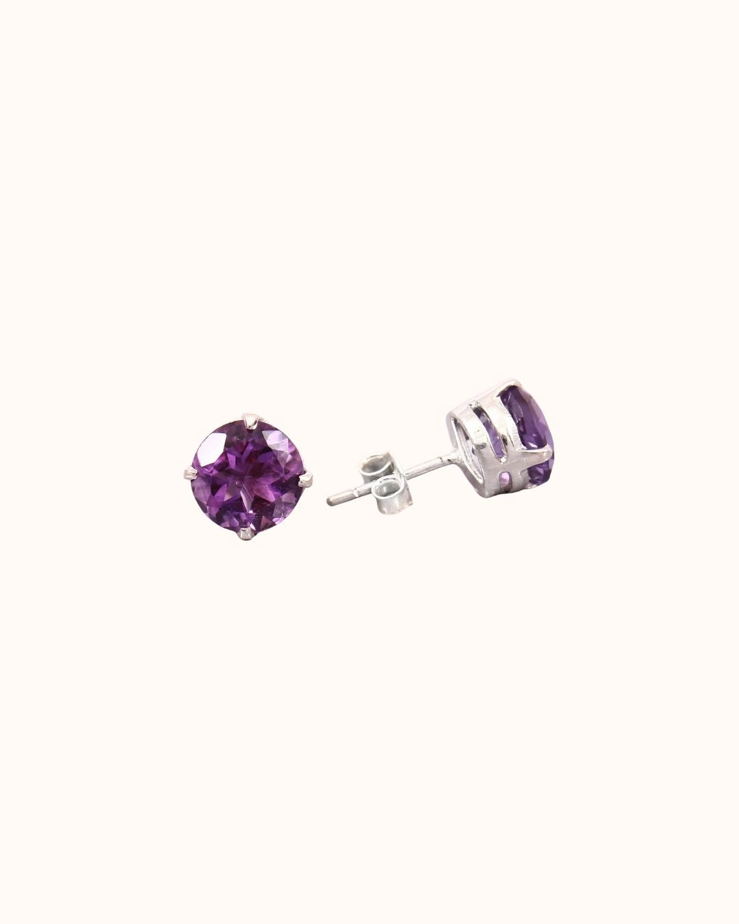 Round Alexandrite Studs