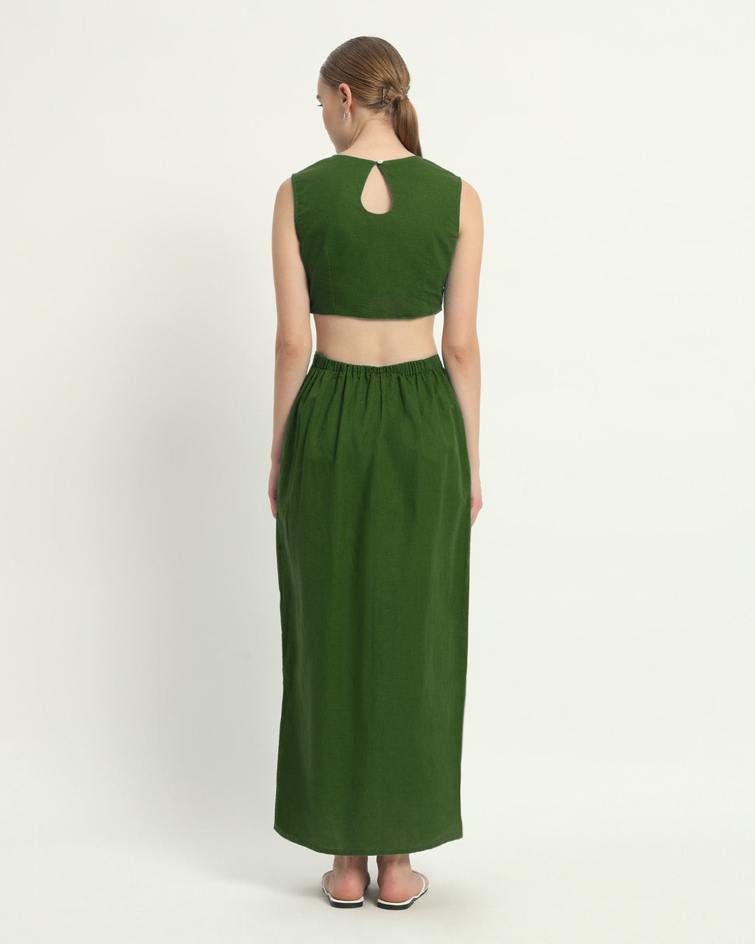 The Livingston Emerald Cotton Dress