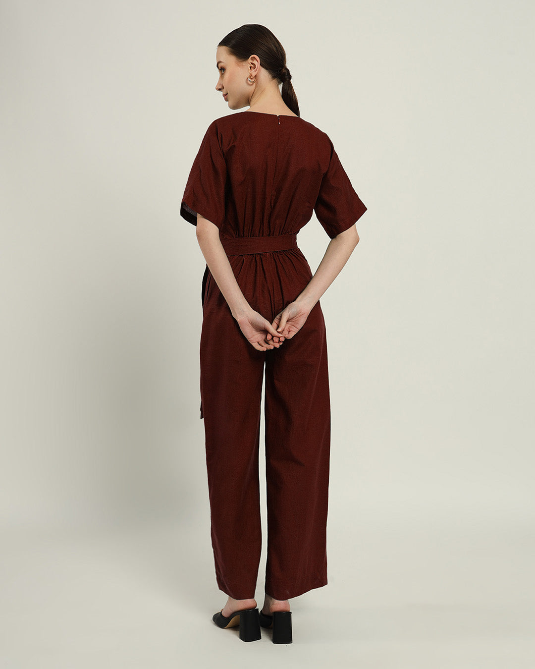 Sunny Things V Neck Rouge Jumpsuit