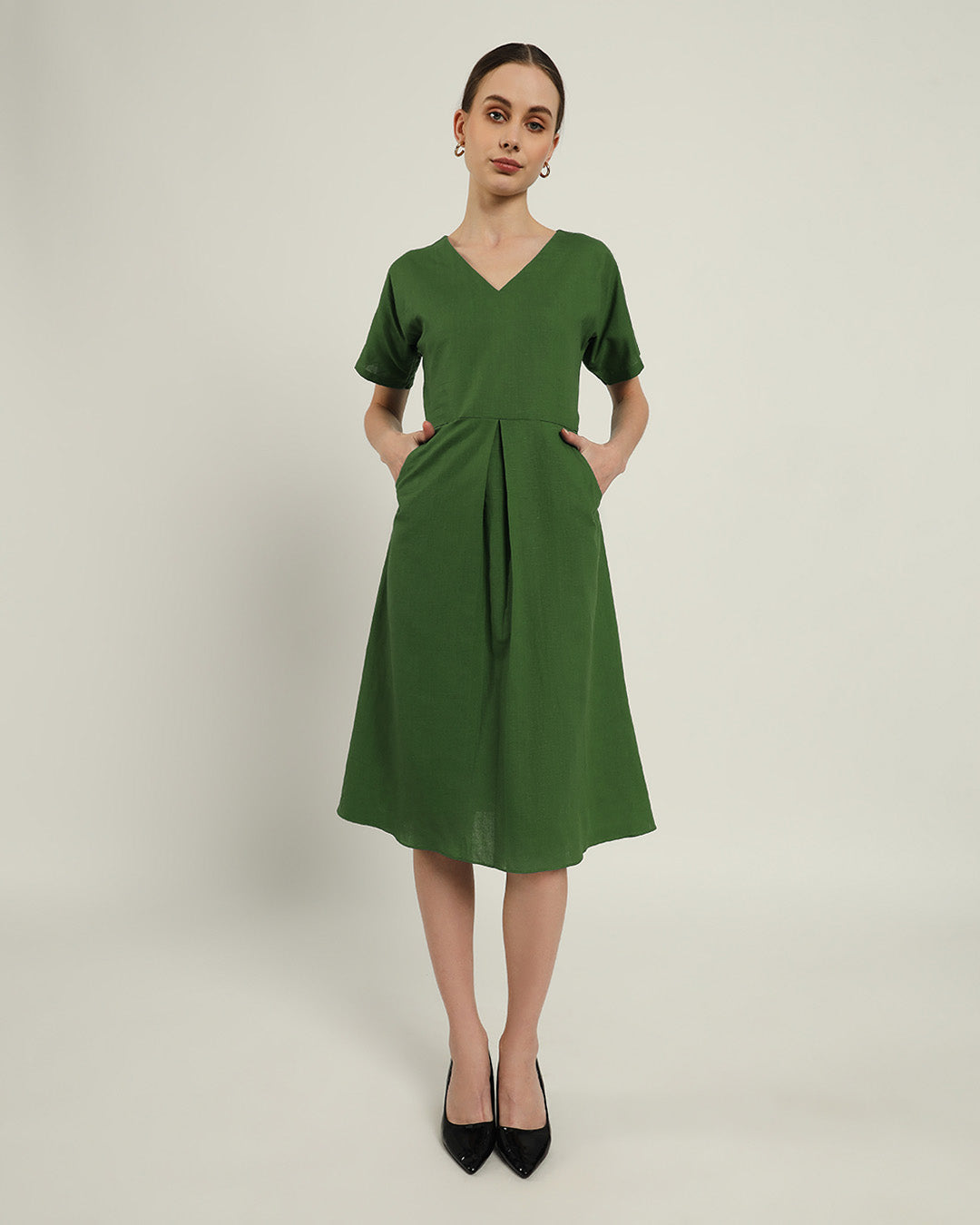 The Memphis Emerald Cotton Dress