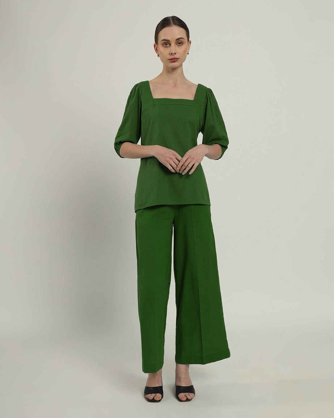 Urbanite Square Neck Emerald Top (Without Bottoms)