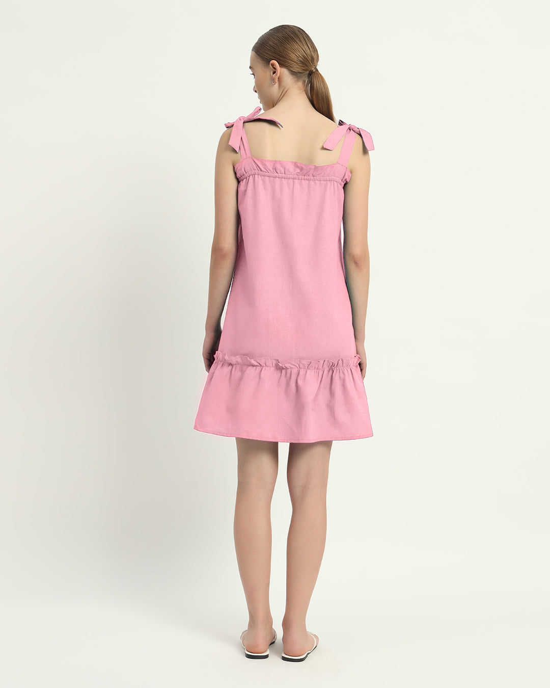 The Amalfi Fondant Pink Cotton Dress