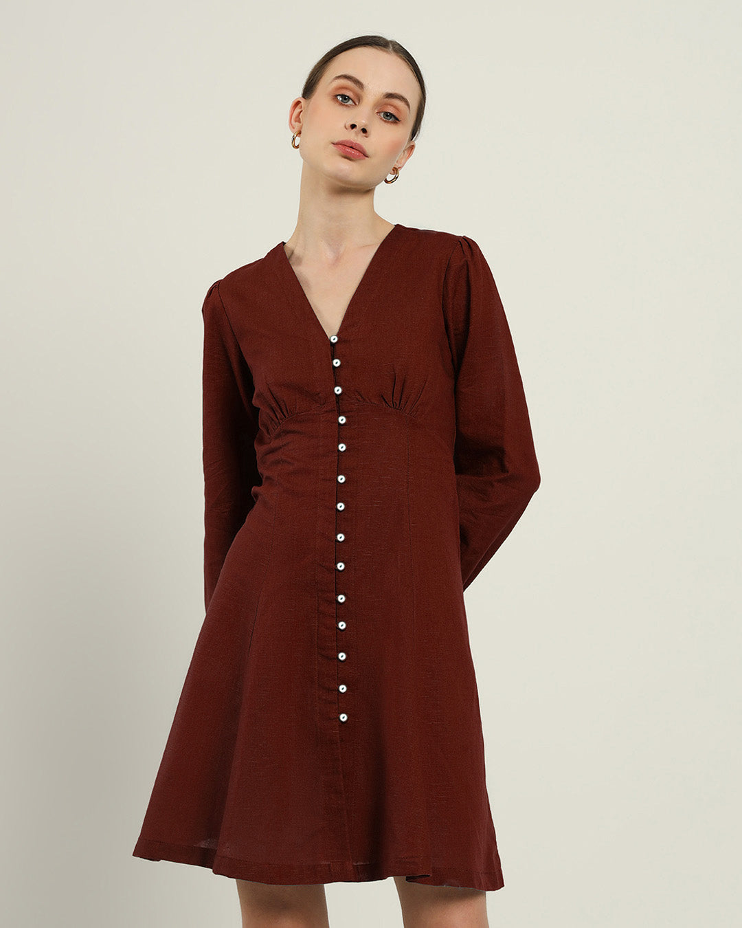 The Dafni Rouge Cotton Dress