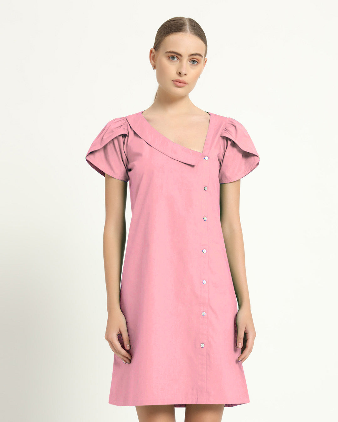 The Krensdorf Fondant Pink Cotton Dress