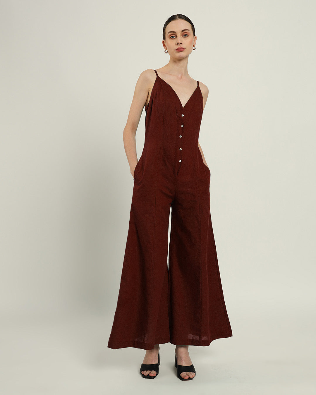 Midday High Flared Rouge Jumpsuit