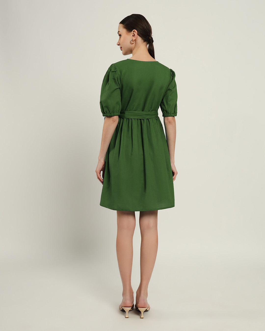 The Inzai Emerald Cotton Dress