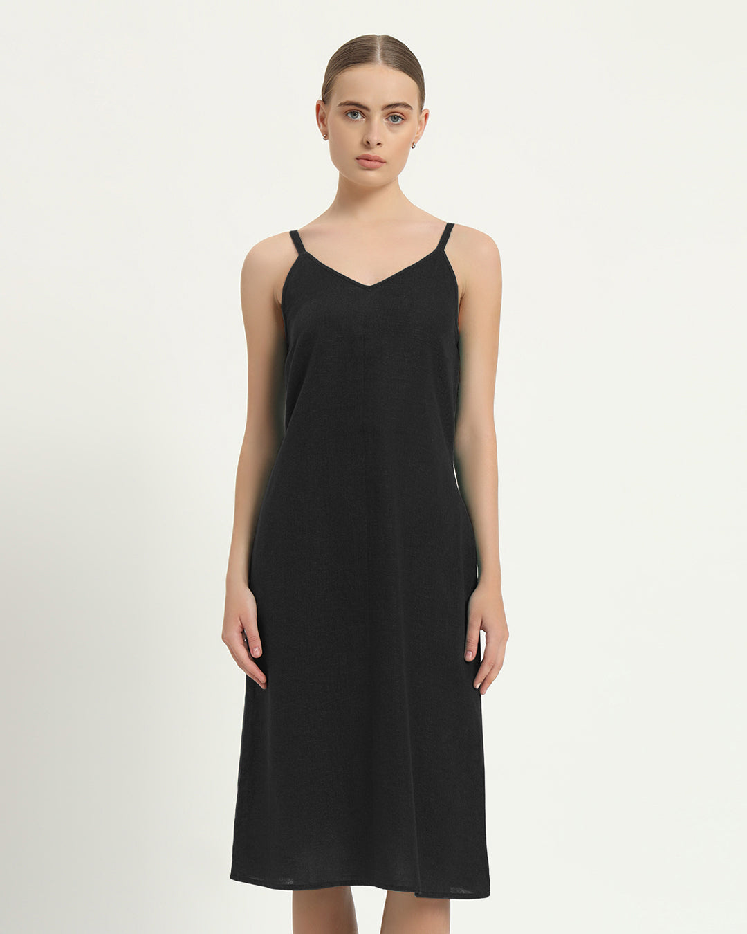 The Seesen Noir Cotton Dress