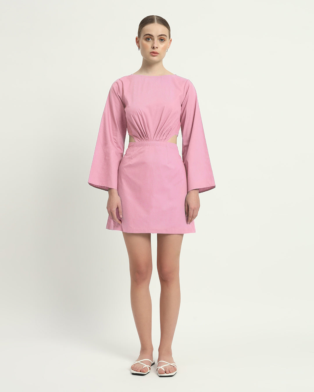 The Eloy Fondant Pink Cotton Dress
