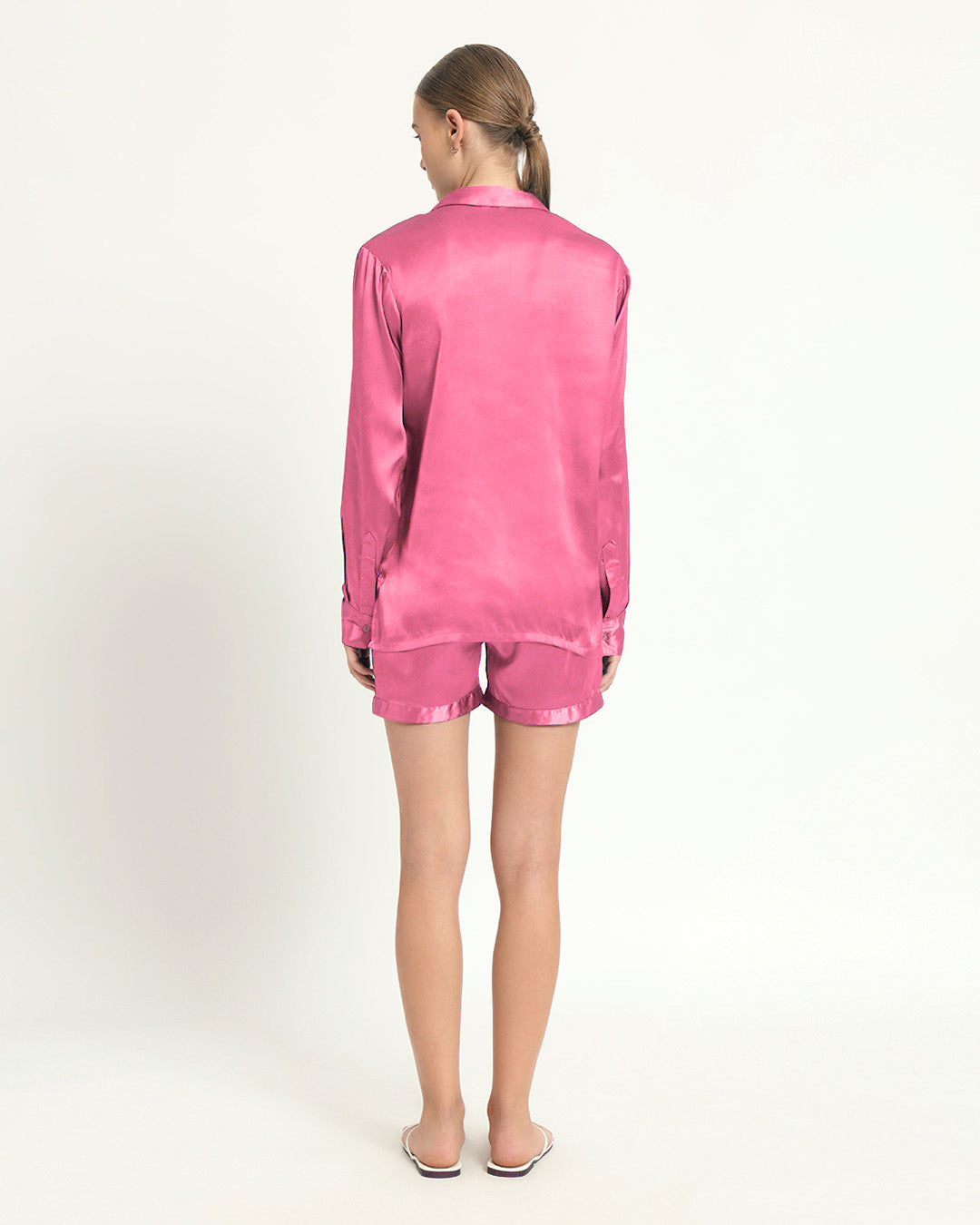 Satin Tailored - Shorts French Rose PJ Set