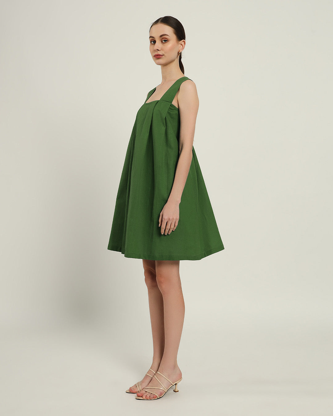 The Larissa Emerald Cotton Dress