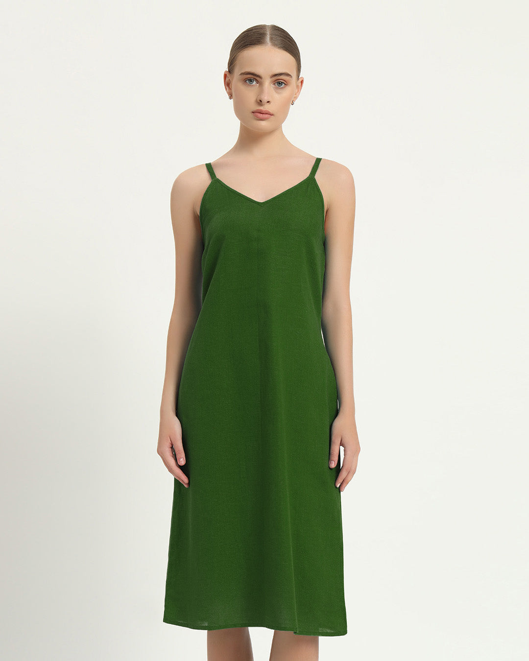 The Seesen Emerald Cotton Dress