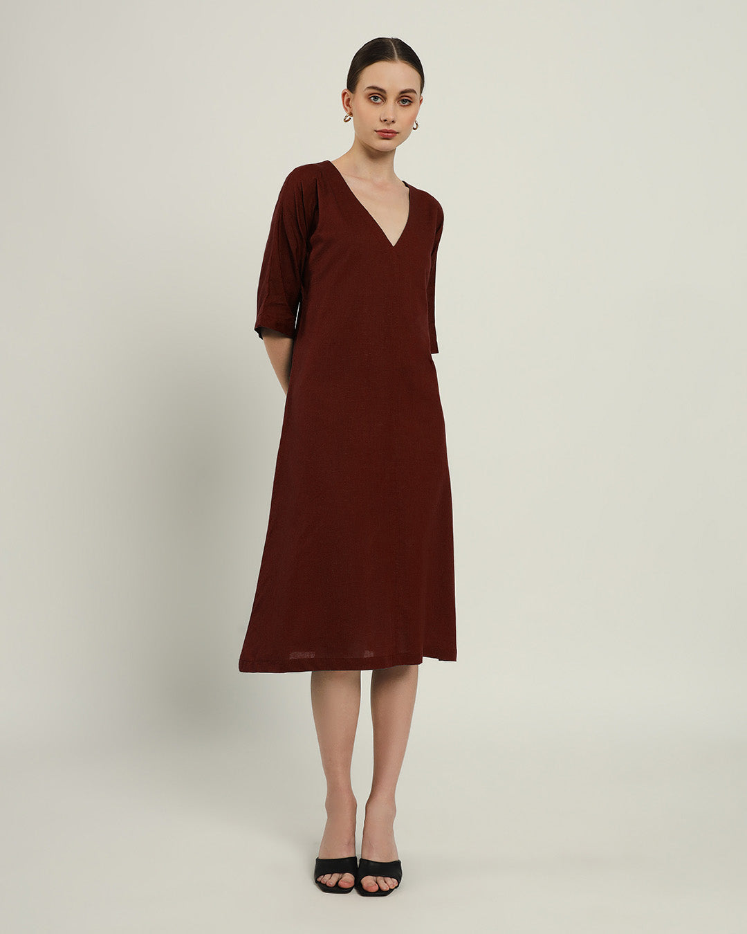 The Mildura Rouge Cotton Dress