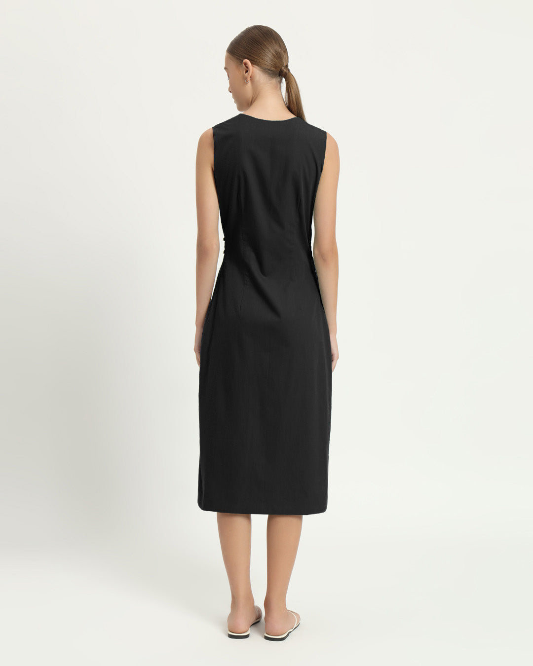 The Aurich Noir Cotton Dress