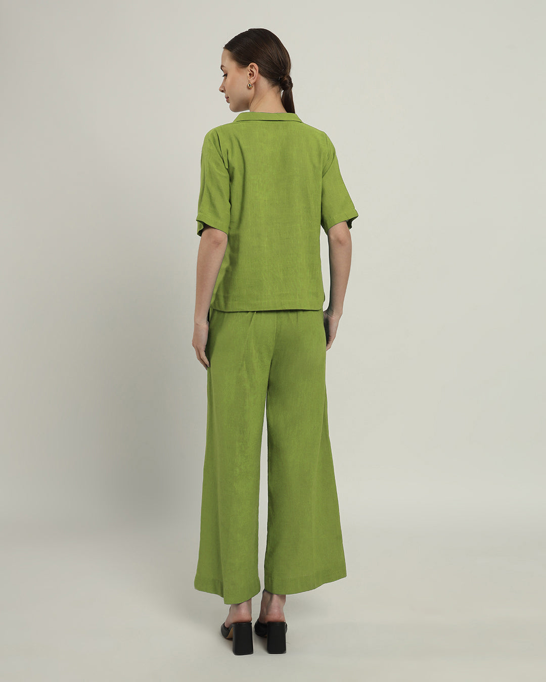 Feeling Easy Collar Neck Fern Top (Without Bottoms)