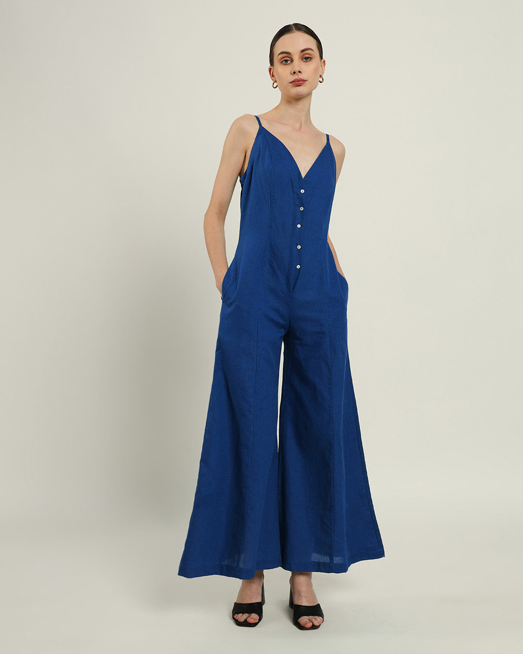 Midday High Flared Cobalt Jumpsuit