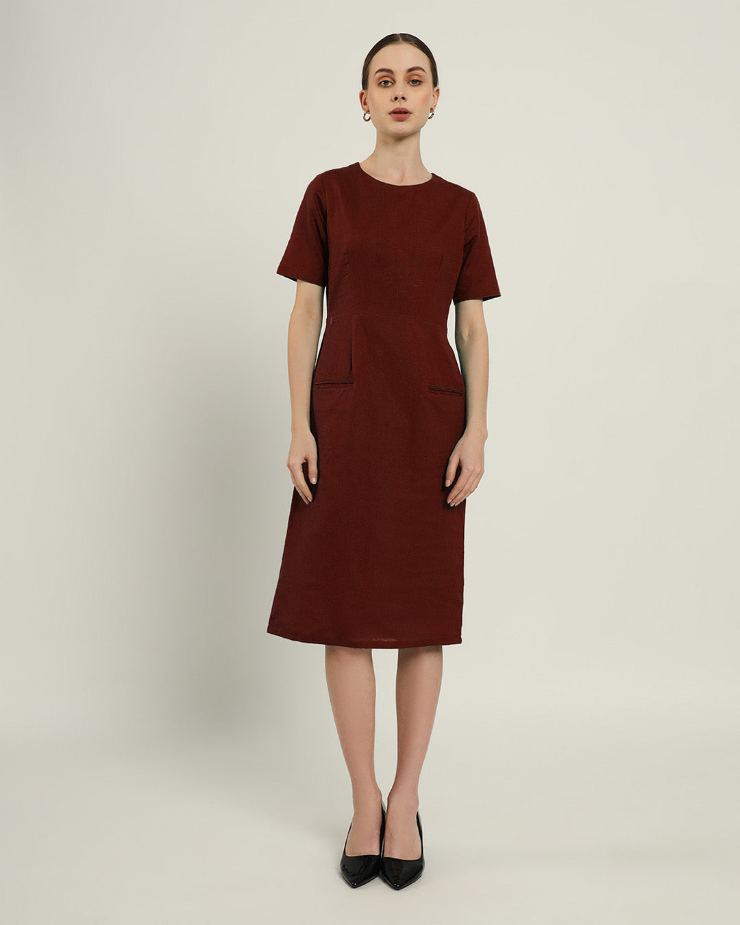 The Cairo Rouge Cotton Dress