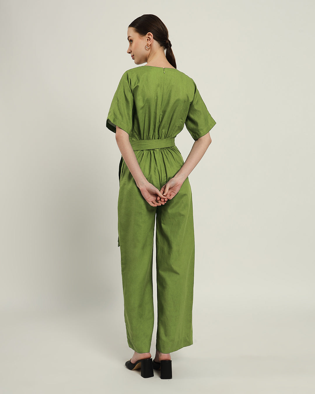 Sunny Things V Neck Fern Jumpsuit