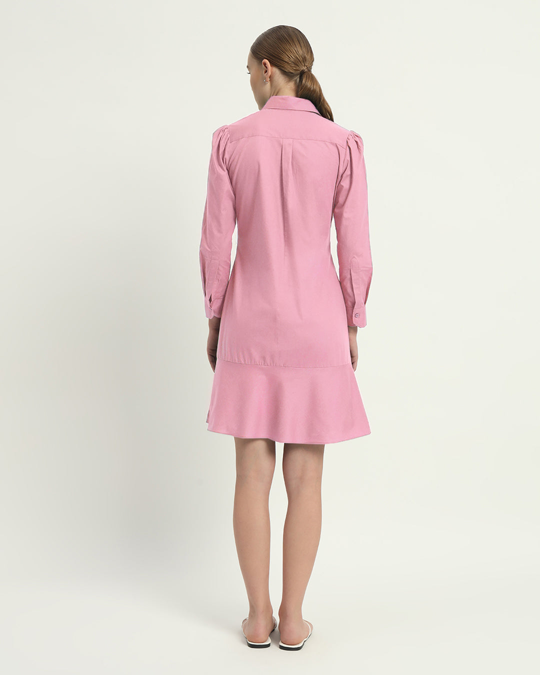 The Lyon Fondant Pink Cotton Dress