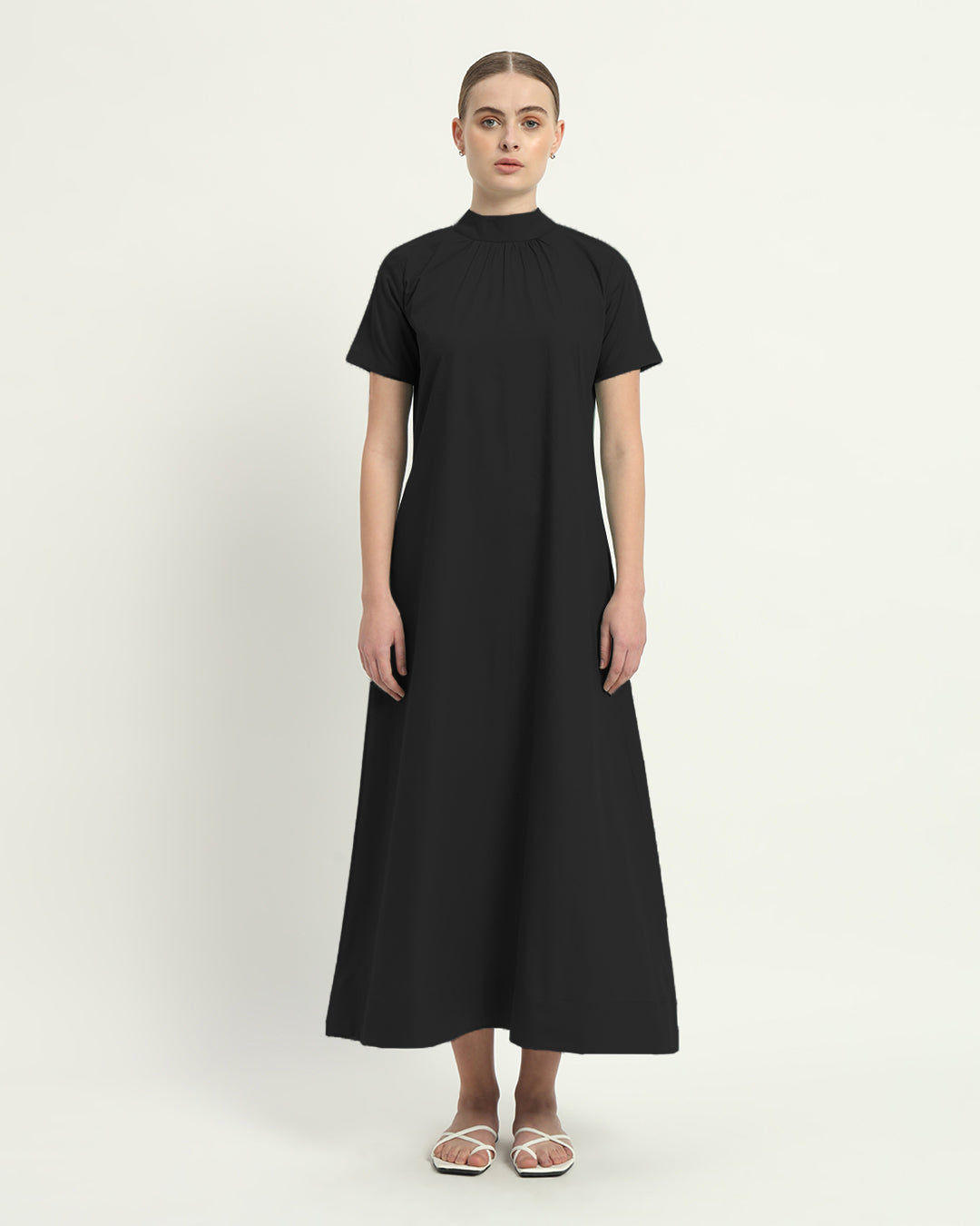 The Hermon Noir Cotton Dress