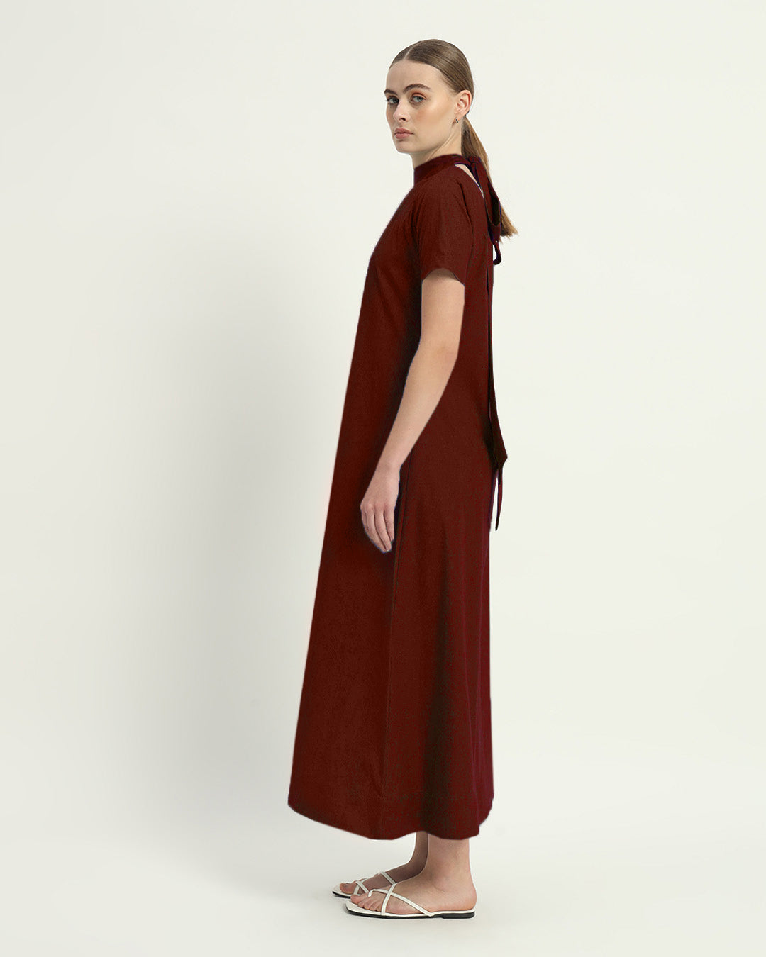The Hermon Rouge Cotton Dress