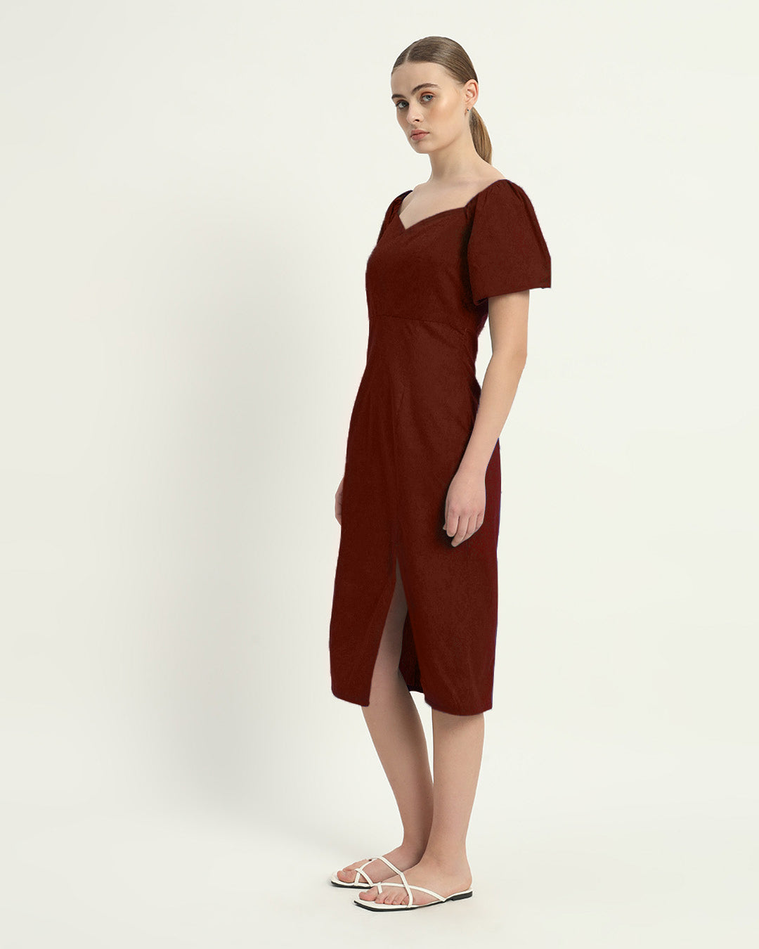 The Erwin Rouge Cotton Dress