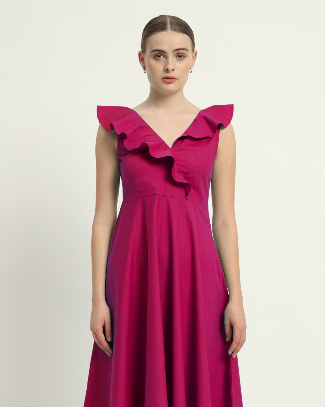 The Albany Berry Cotton Dress