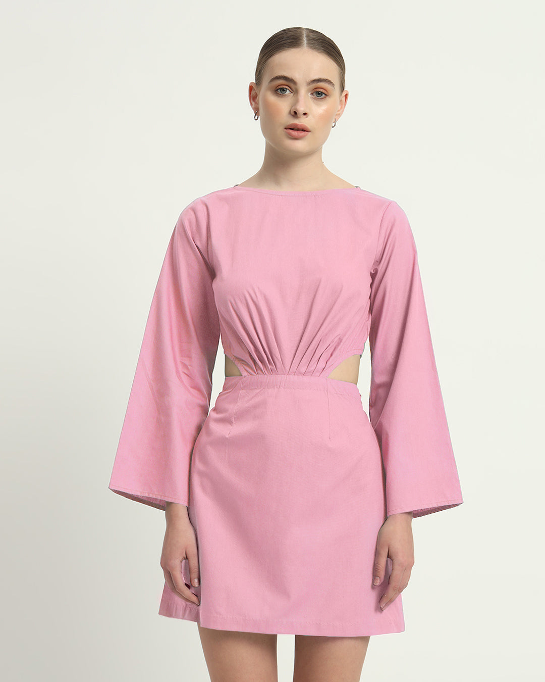 The Eloy Fondant Pink Cotton Dress