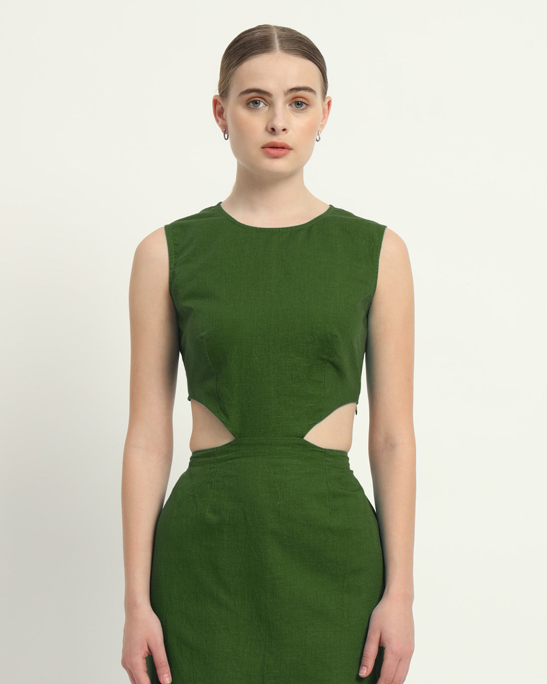 The Livingston Emerald Cotton Dress