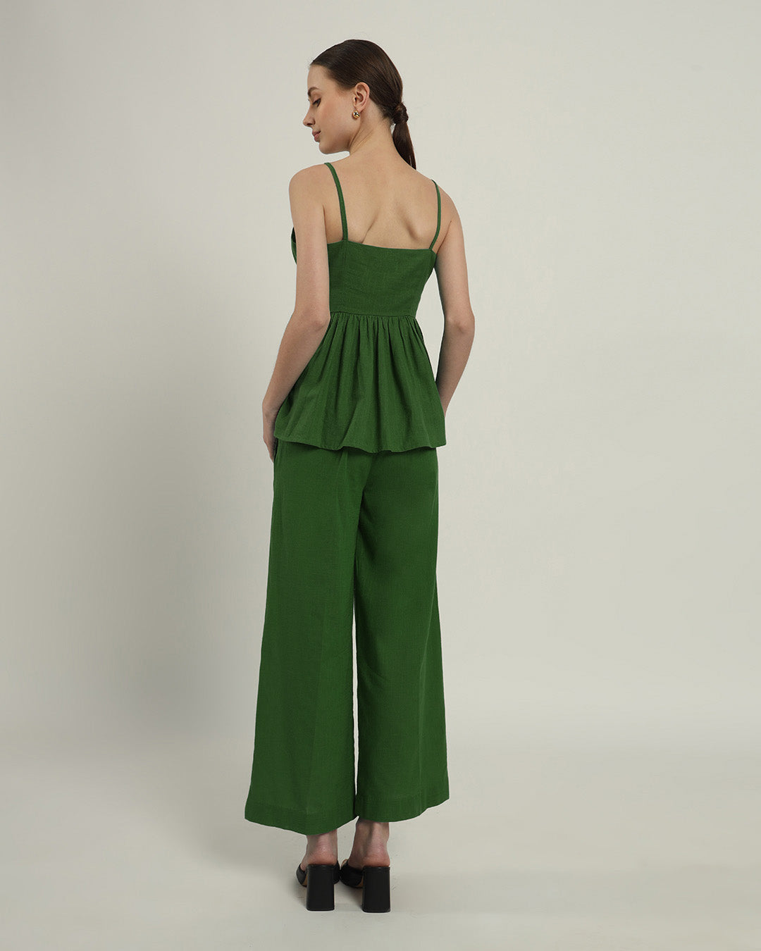 Weekend Update Gathered Emerald Top (Without Bottoms)