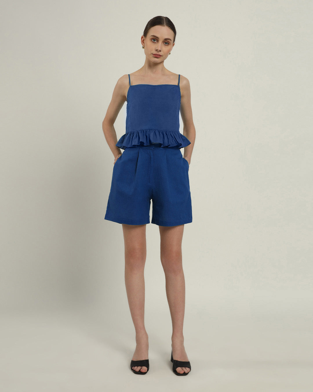 Whimsical Willow Solid Cobalt Co-ord Set