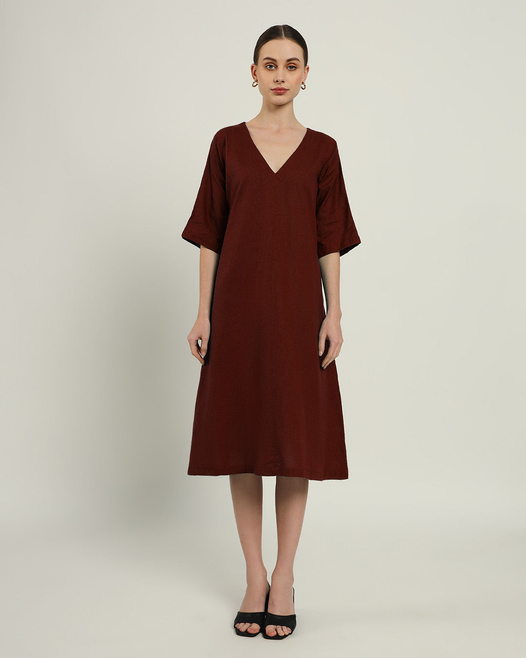 The Mildura Rouge Cotton Dress