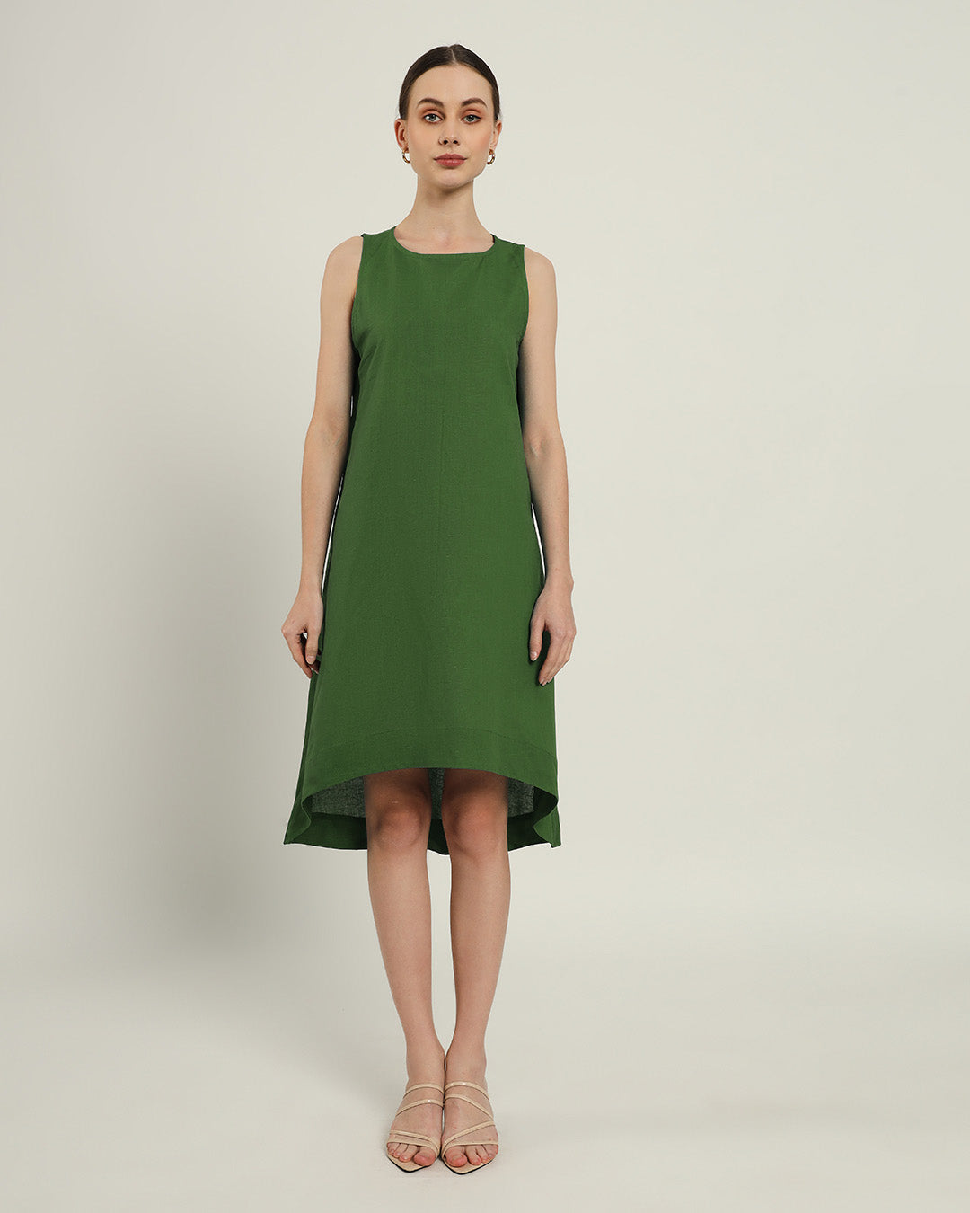 The Odesa Emerald Cotton Dress