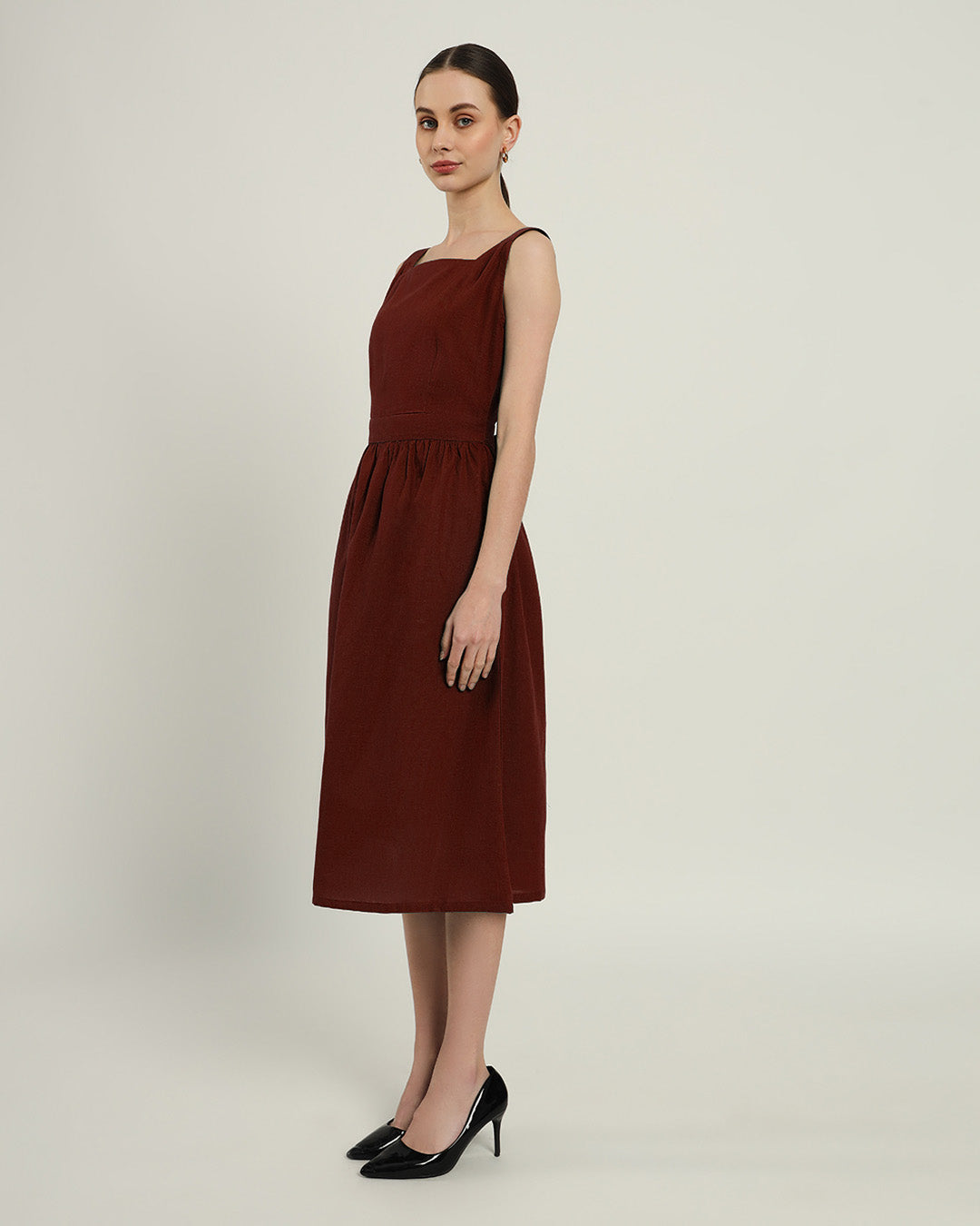 The Mihara Rouge Cotton Dress