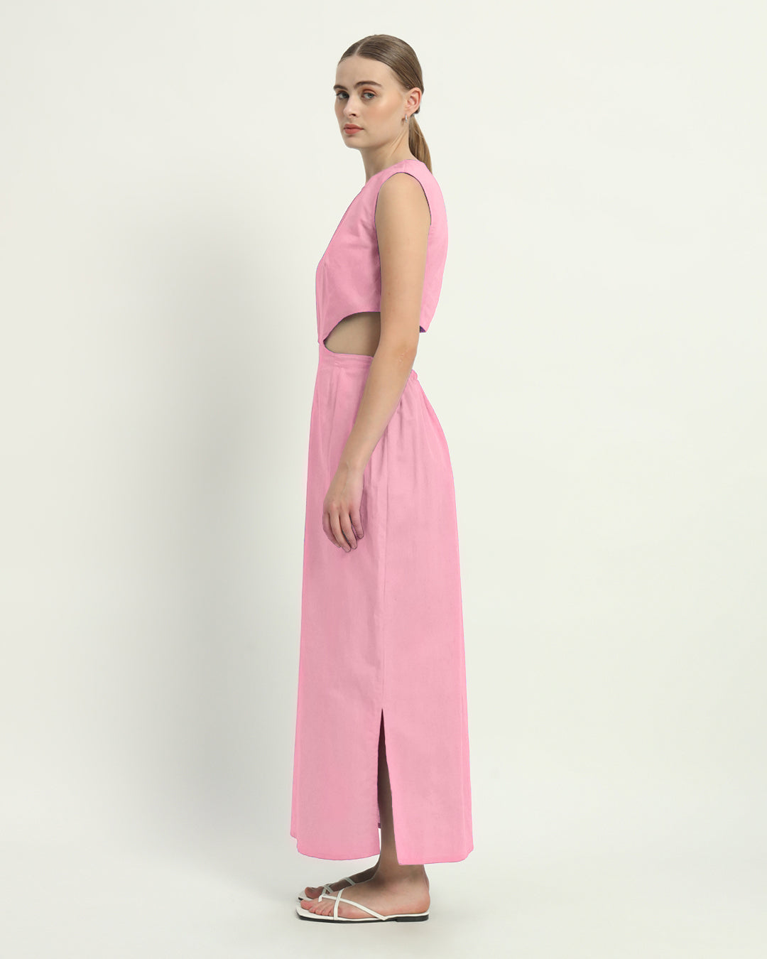 The Livingston Fondant Pink Cotton Dress