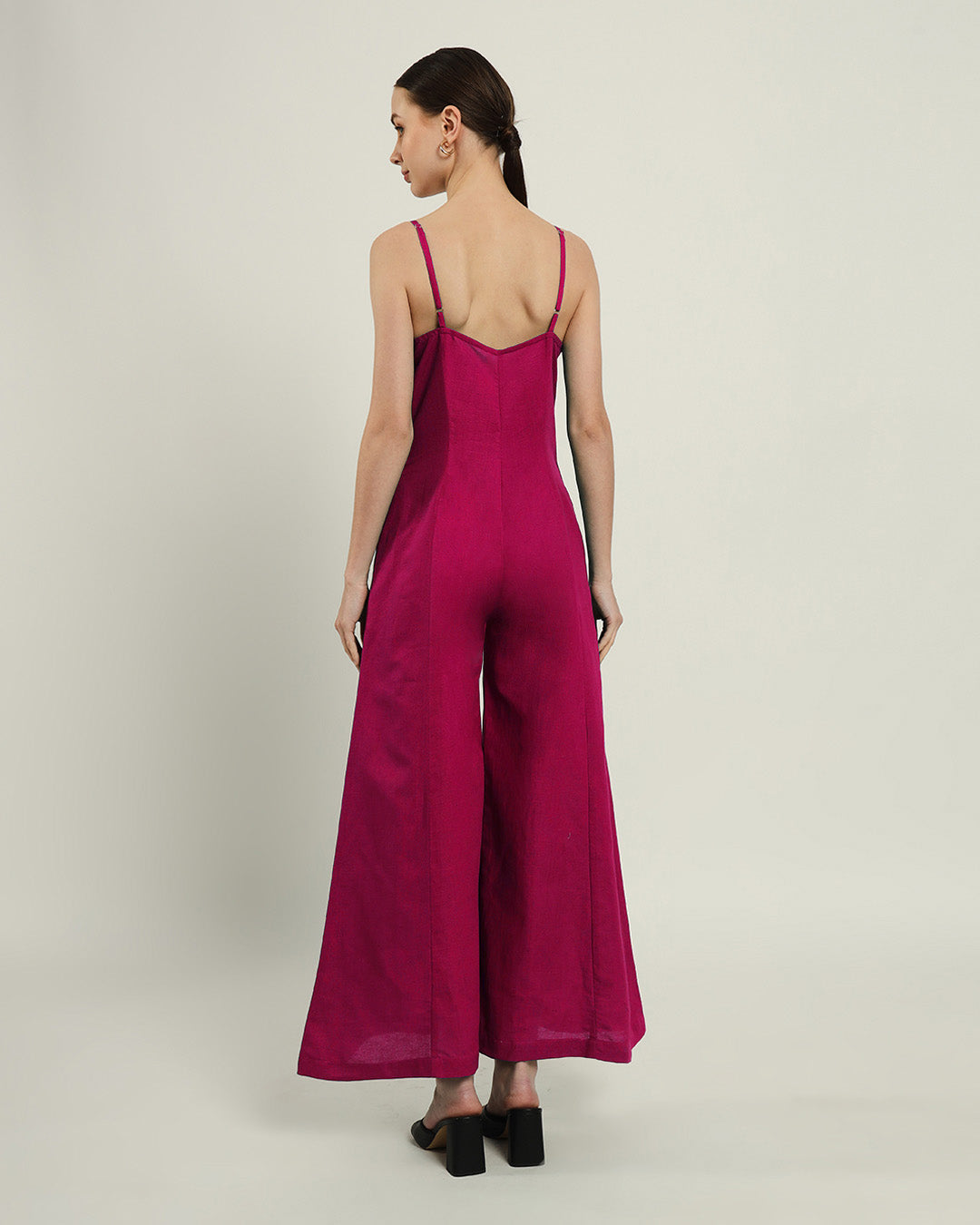 Midday High Flared Berry Jumpsuit